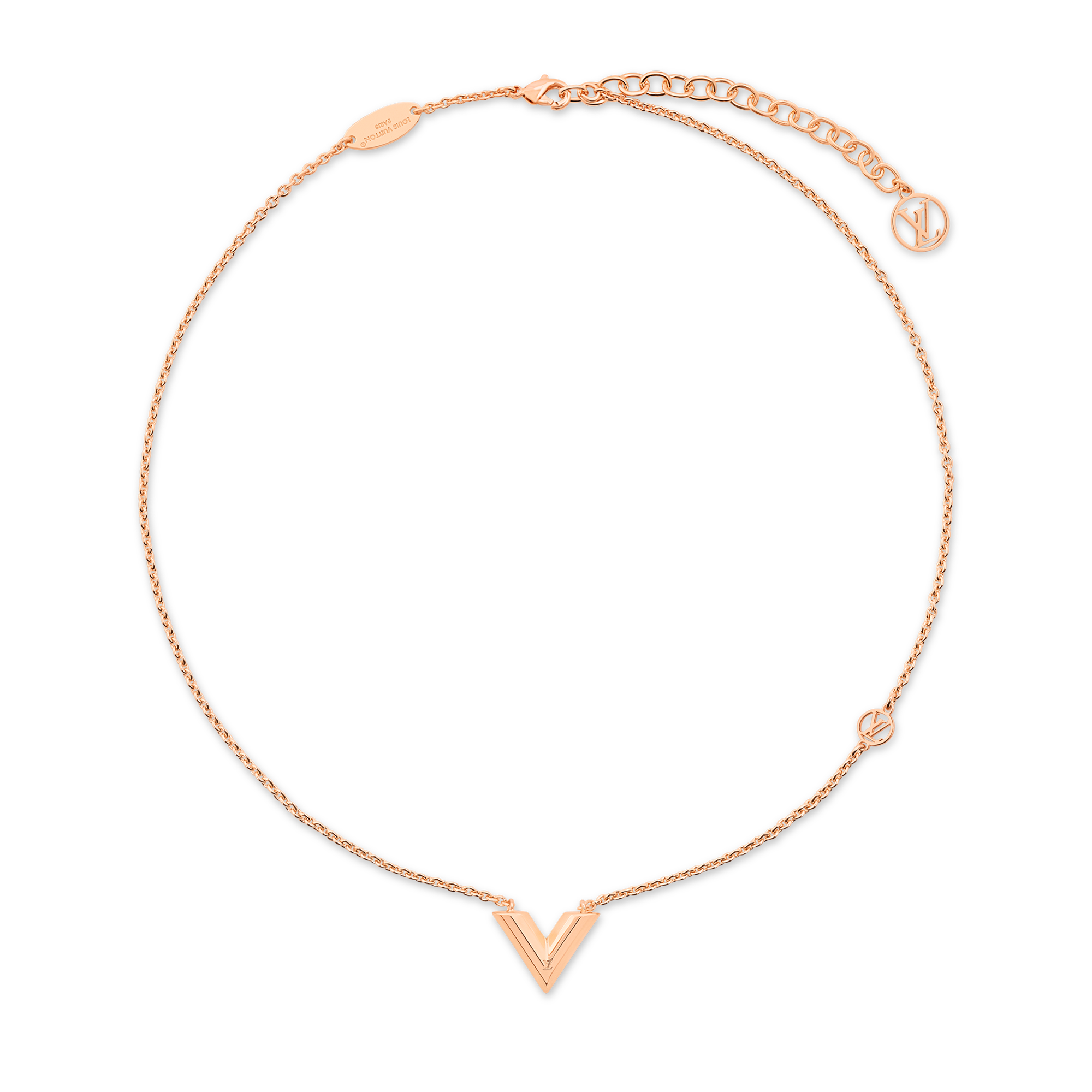 アクセサリー LOUIS VUITTON essential v necklace Louis Vuitton Essential V Necklace | Vivrelle